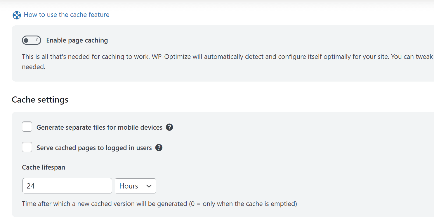 Wp Optimize Vs Wp Super Cache Features And Performance Test