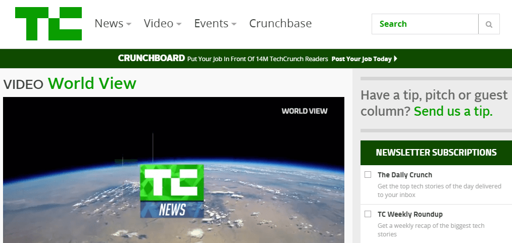 An example of a mobile-friendly WordPress website.