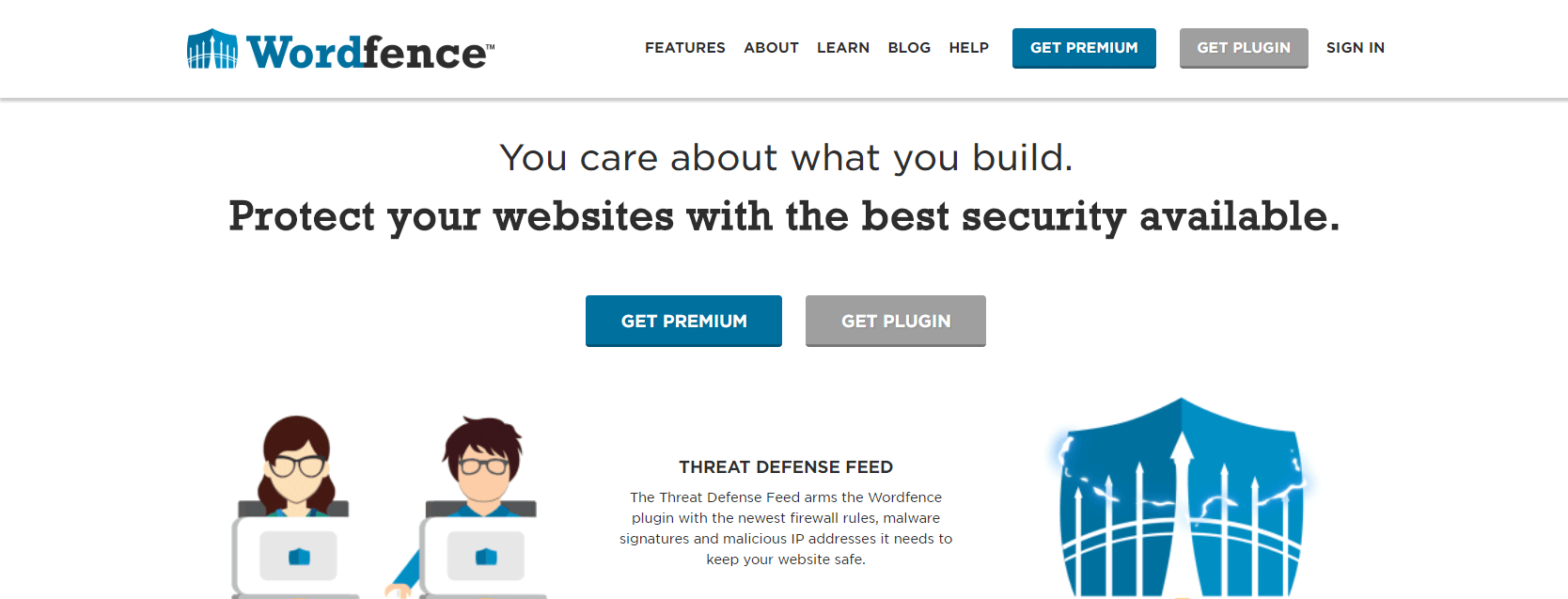 The Wordfence plugin.