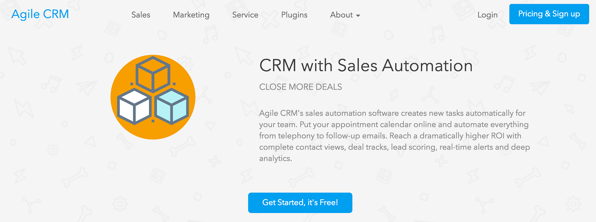 Agile CRM - alternative to WordPress CRM plugins