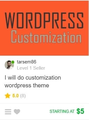 Fiverr gig example