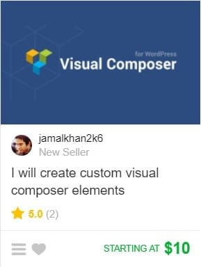 Fivver WordPress gig example
