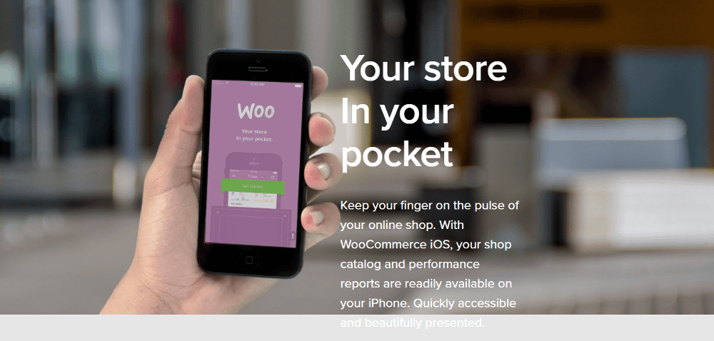 WooCommerce mobile app