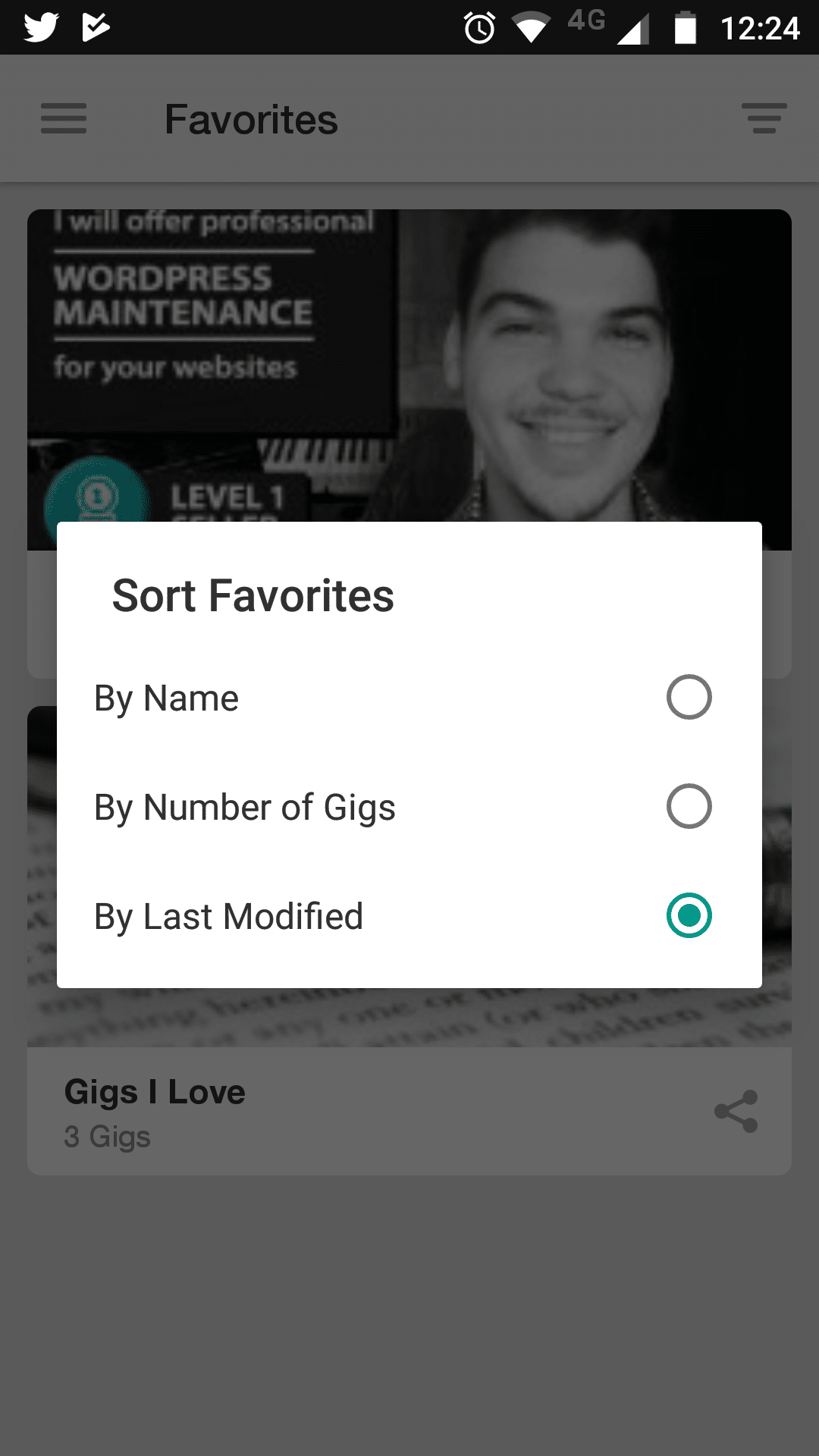 Fiverr mobile