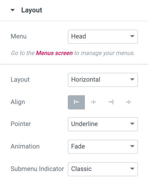nav settings