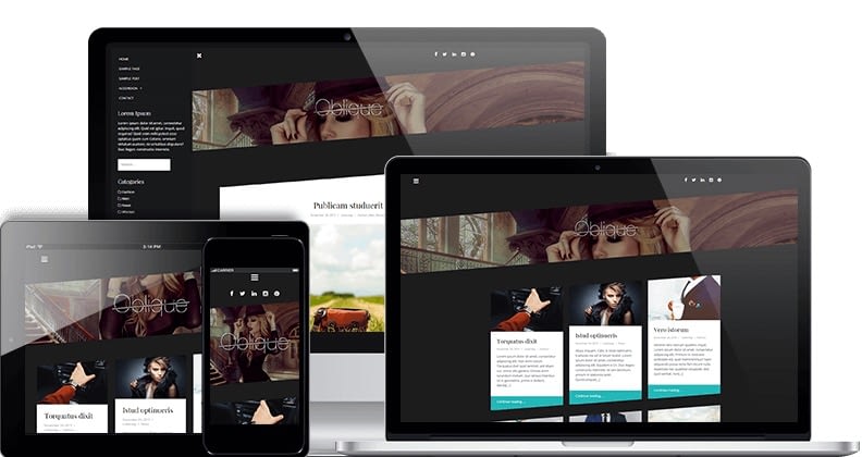 Oblique - a theme for news aggregator websites
