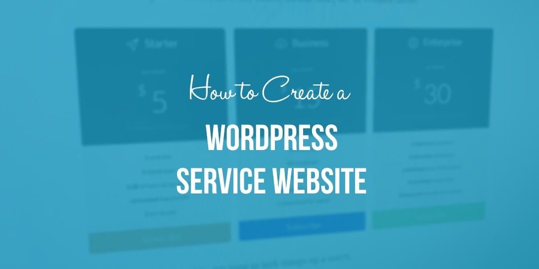WordPress service website