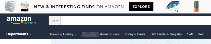 An example of a navigation bar.