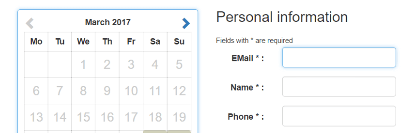 An online booking feature helps you sell your services online with WordPress.