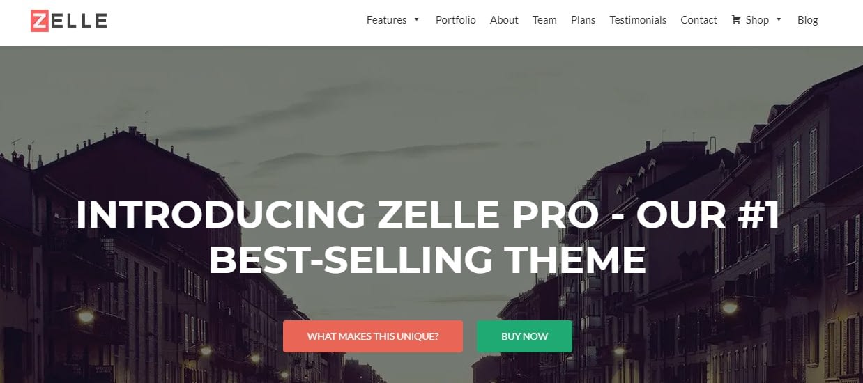 An example of a mobile-friendly WordPress theme.