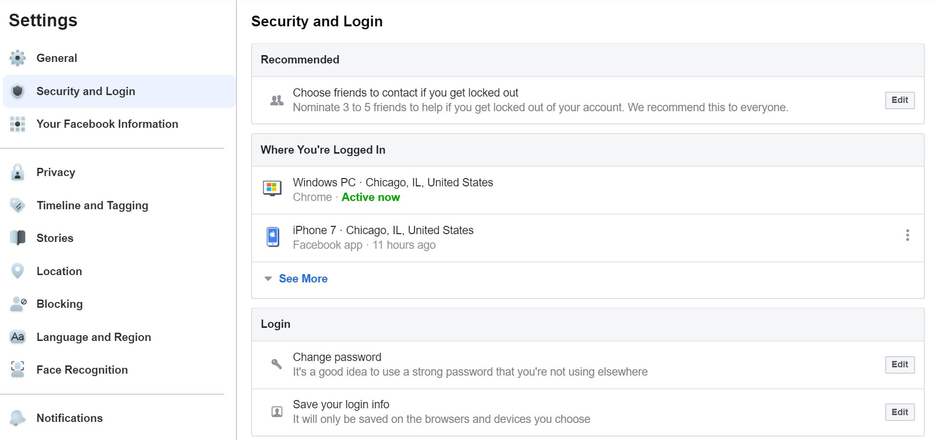 security and login