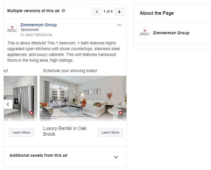 real estate Facebook ad 