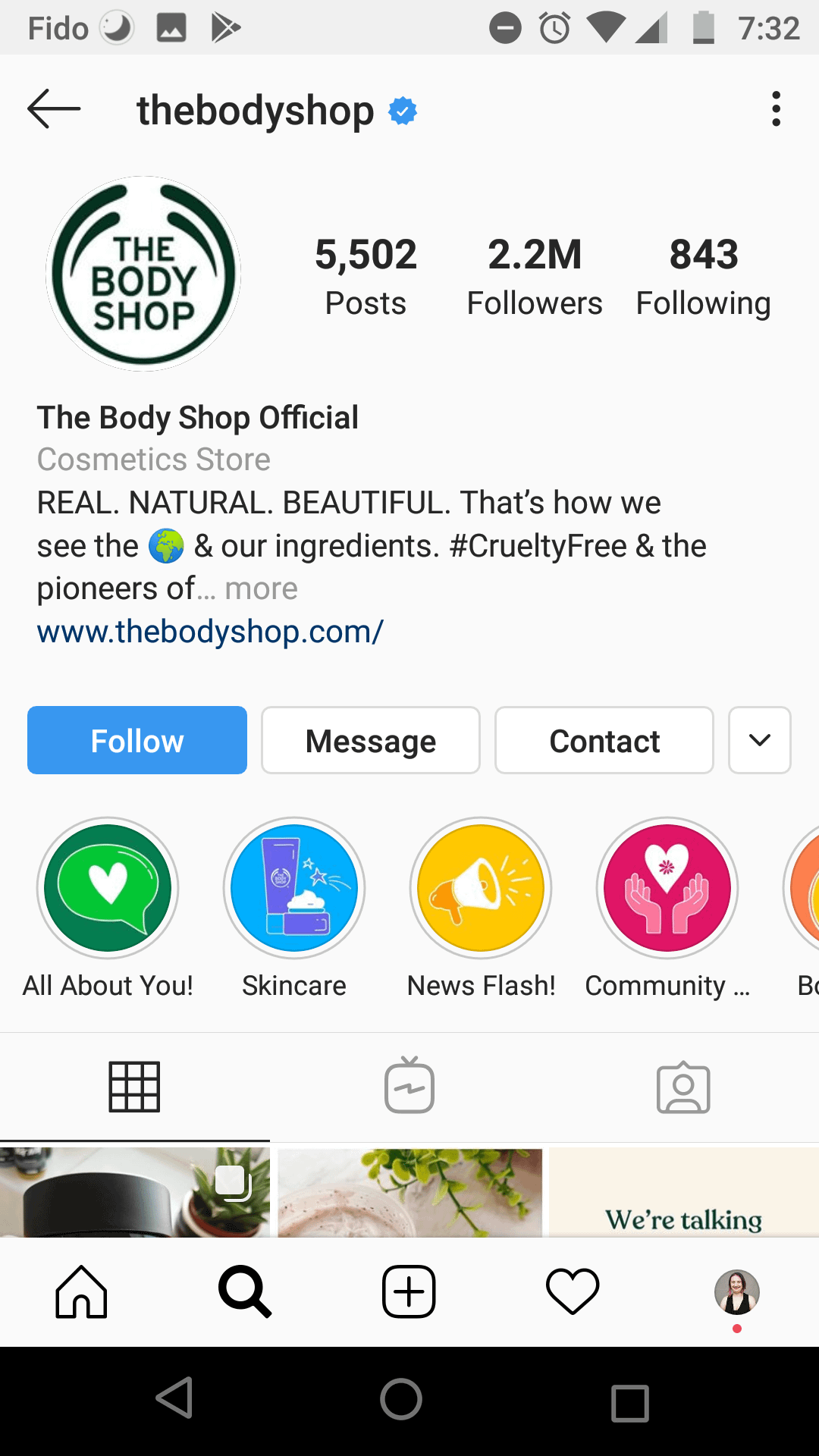 The Body Shop Profile