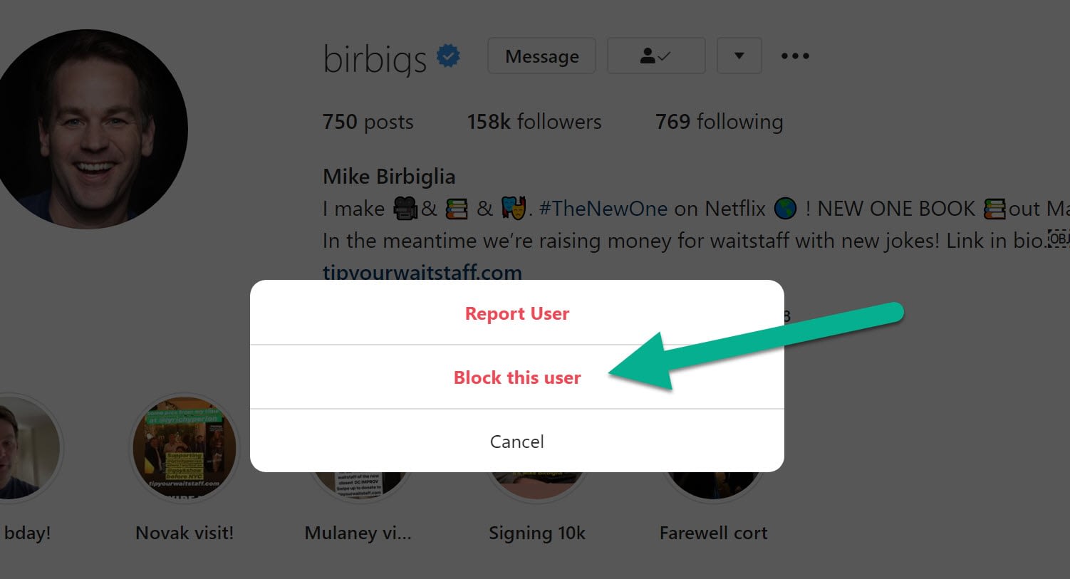 block this user - social media security