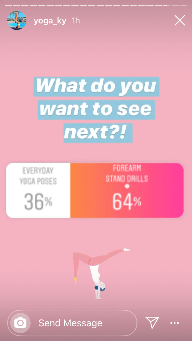 percentages Instagram story polls