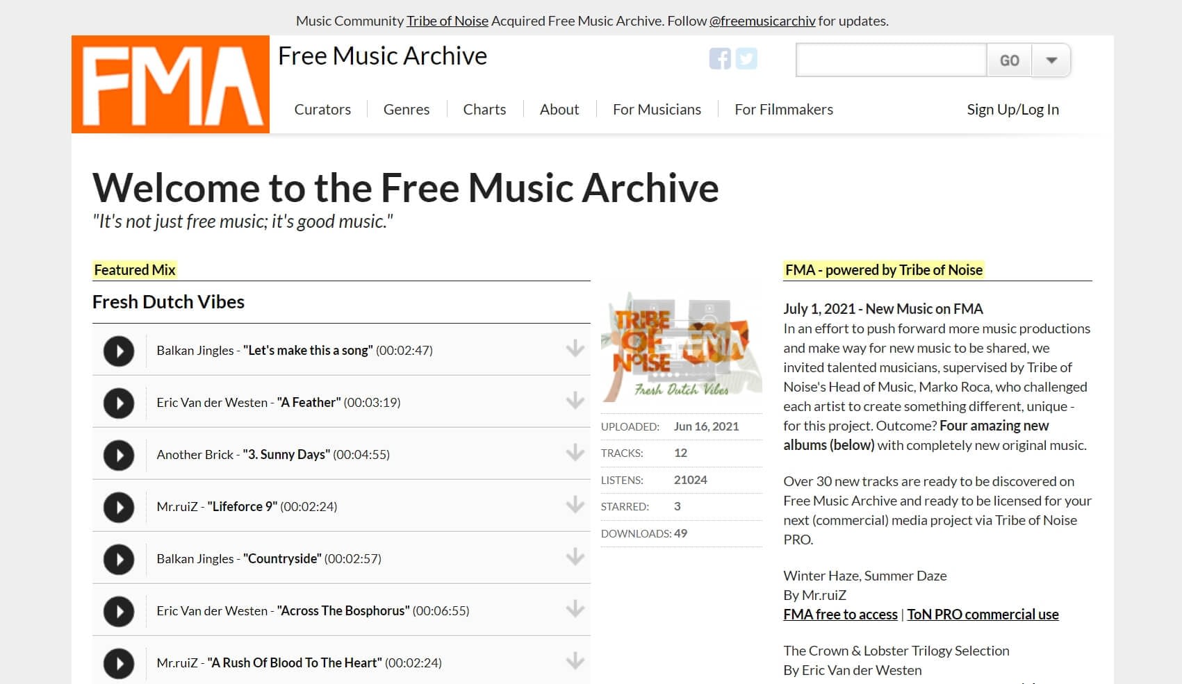 Free Music Archive - Free music for videos for YouTube and social media