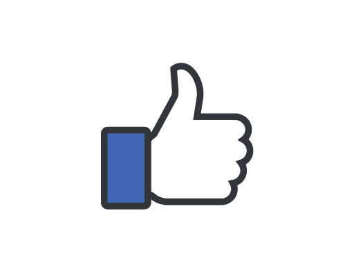 Facebook thumb social media icon