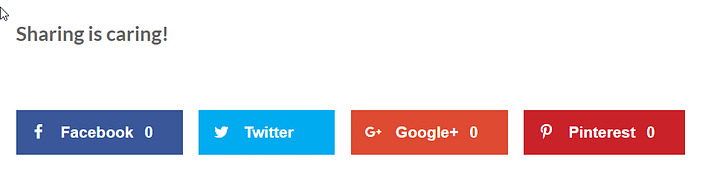 botones para compartir en redes sociales