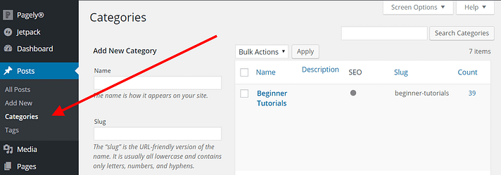 What are Categories in WordPress?