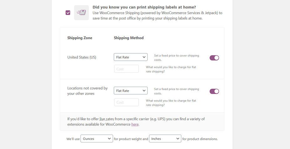 How to set up shipping for a WooCommerce store