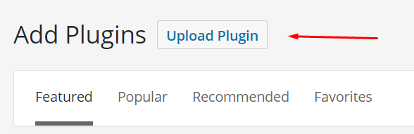 upload WordPress plugin