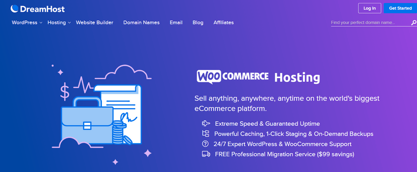 The DreamHost website.