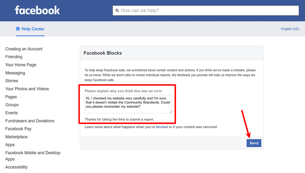 facebook site is blocked how to get on the site