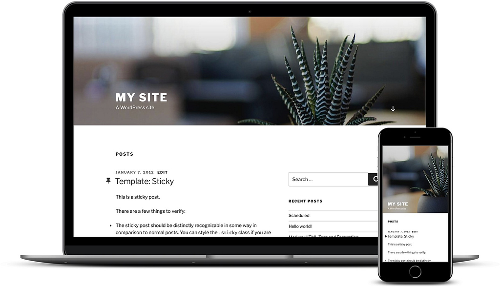 Meilleurs thèmes WordPress gratuits: Twenty Seventeen