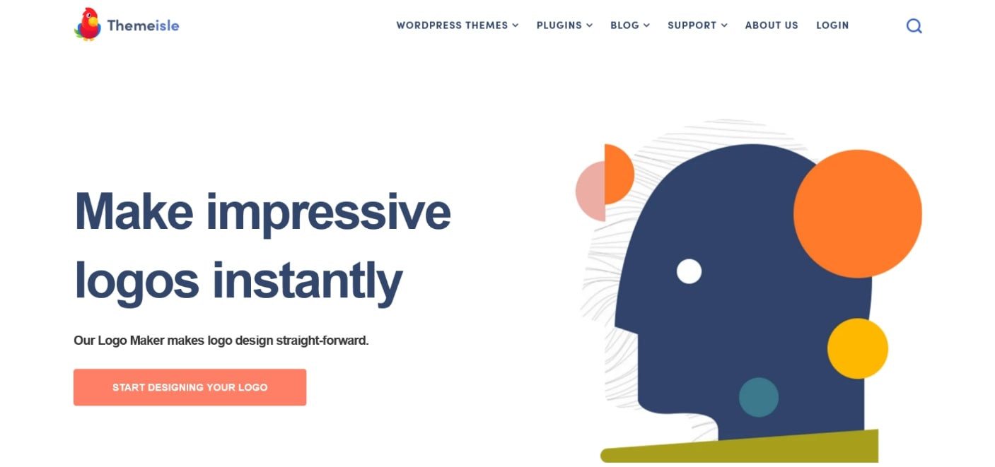 Criador de logotipo de negócios com tema