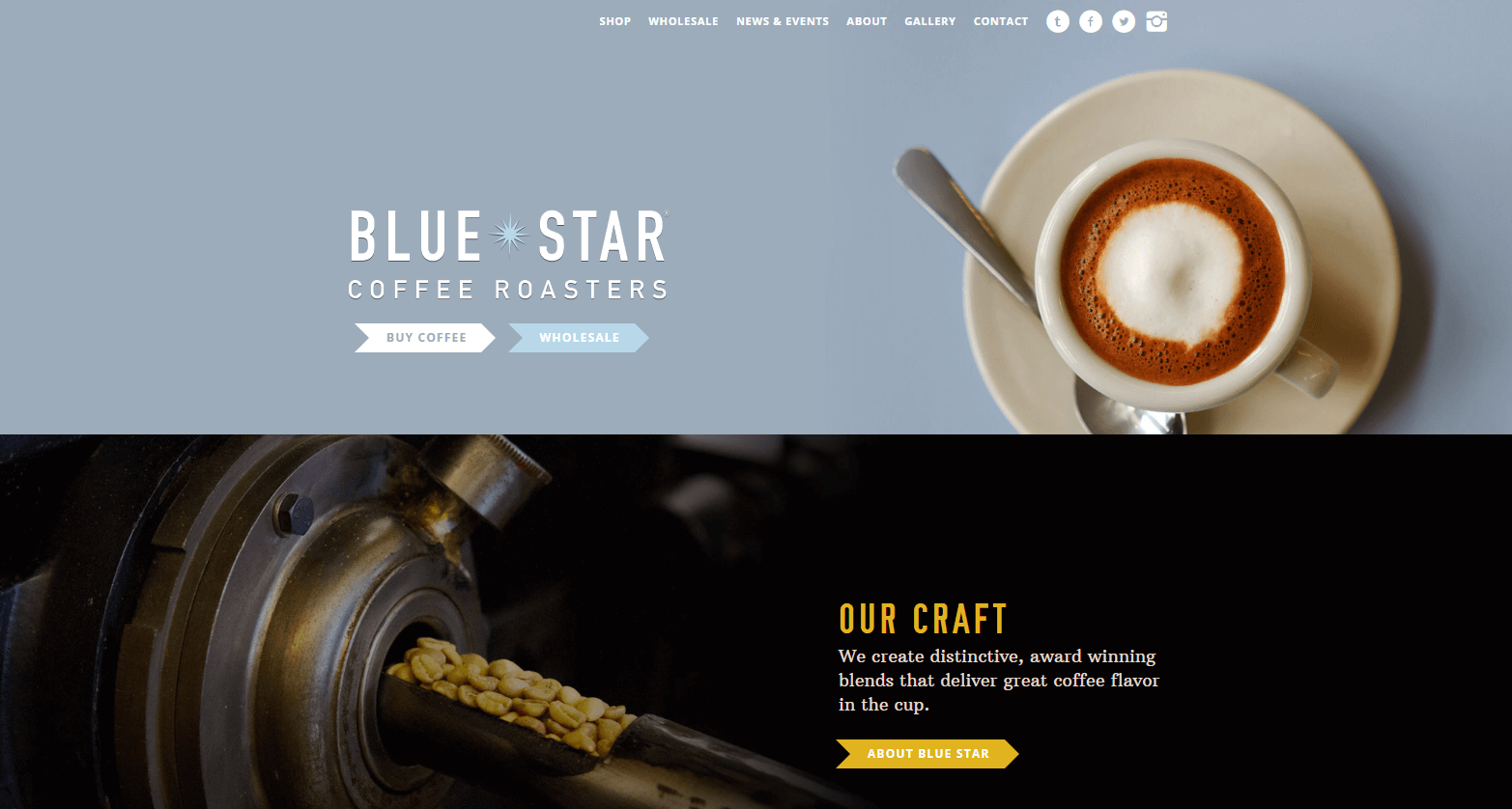 The Blue Star website.