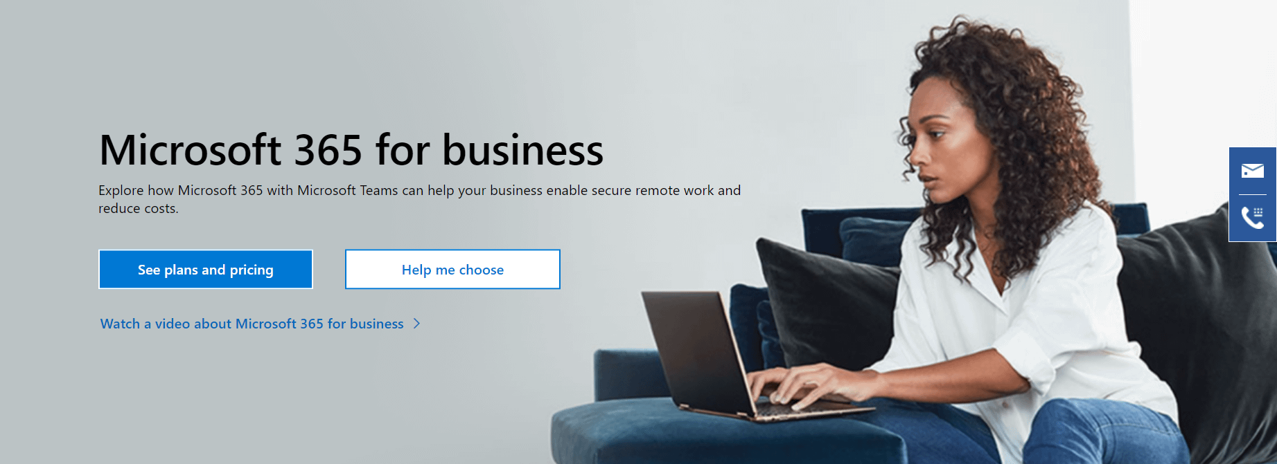 La página de inicio de Office 365.