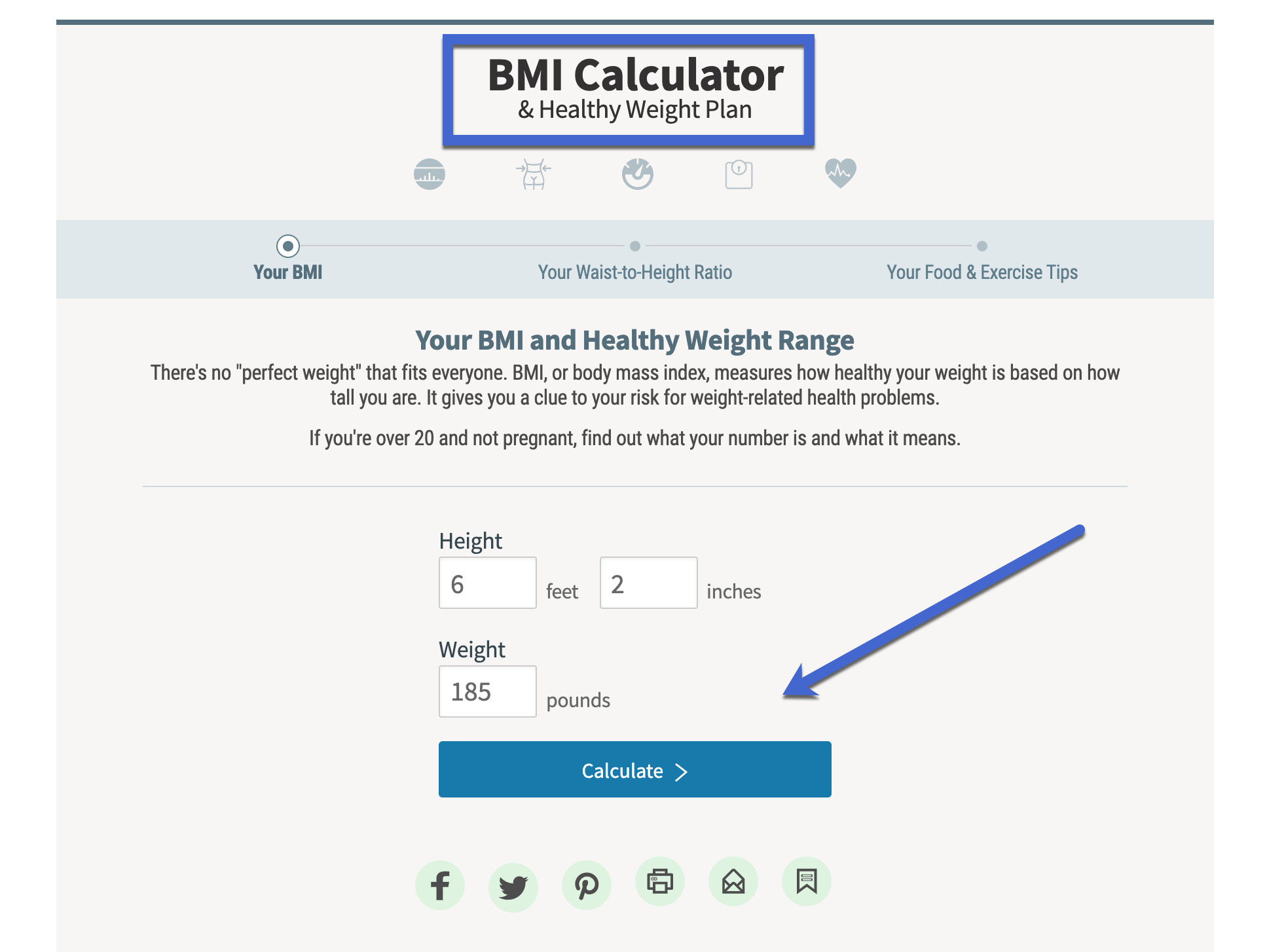 ماشین حساب BMI