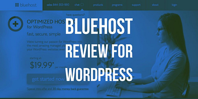 Bluehost review for WordPress