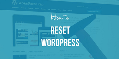how to reset WordPress