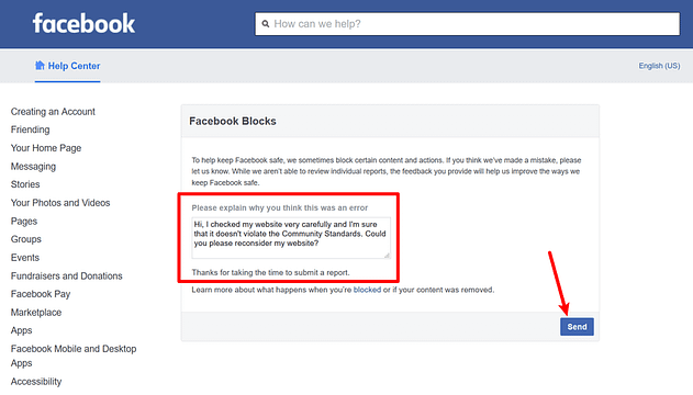 هل تم حظر موقعك من فيسبوك ؟ إليك كيفية حل هذا المشكل