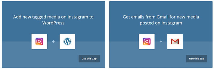 افزودن رسانه جدید با برچسب در Instagram به WordPress zap