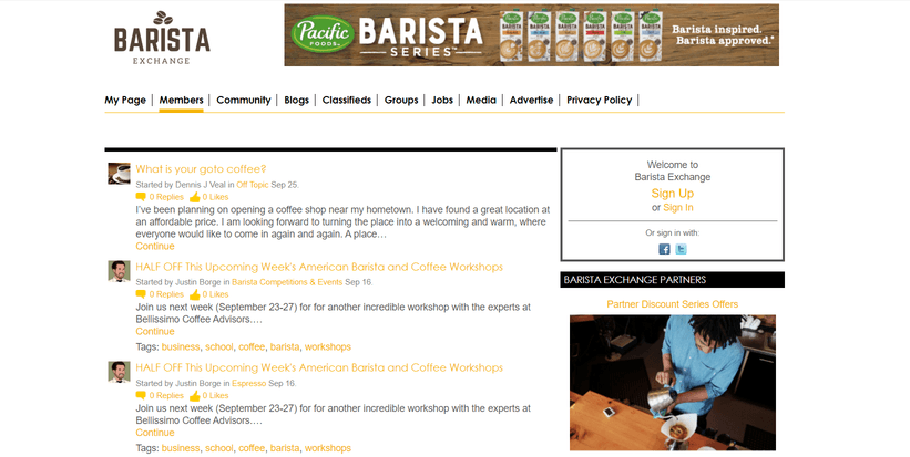 Barista Exchange