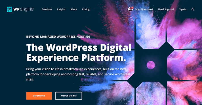 Fastest WordPress hosting: WP Engine