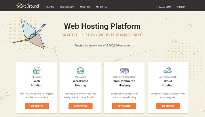Fastest WordPress hosting: SiteGround