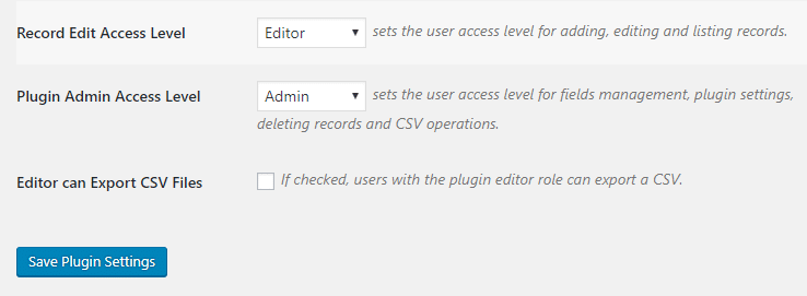 Limiting access to your database.