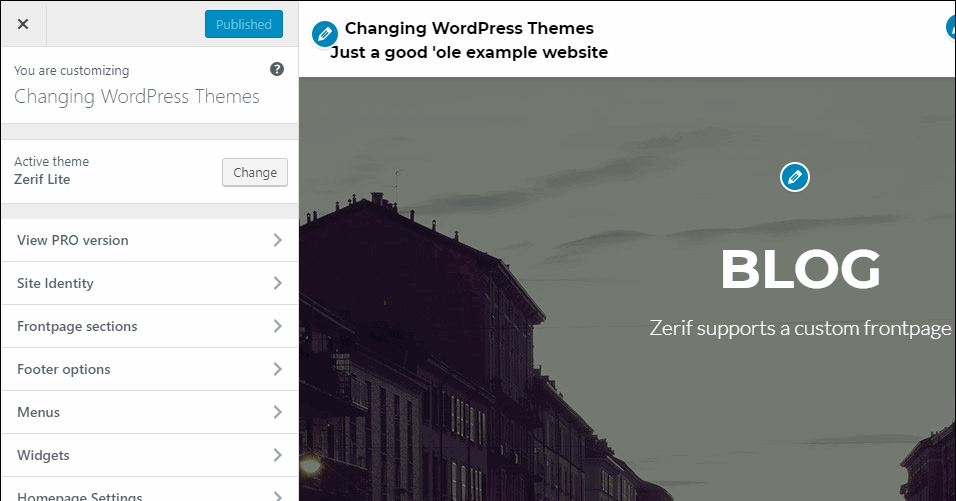 Hogyan lehet megváltoztatni egy WordPress témát