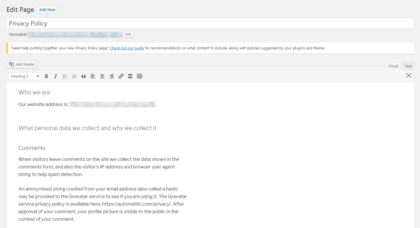 Wordpress Privacy Policy Guide How To Create One Plus What To Include