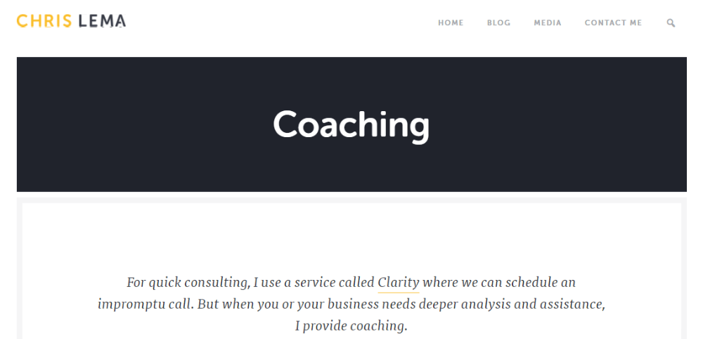 coaching services