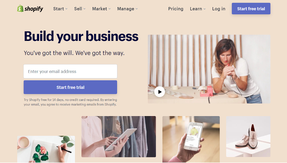 free eCommerce platforms - Shopify