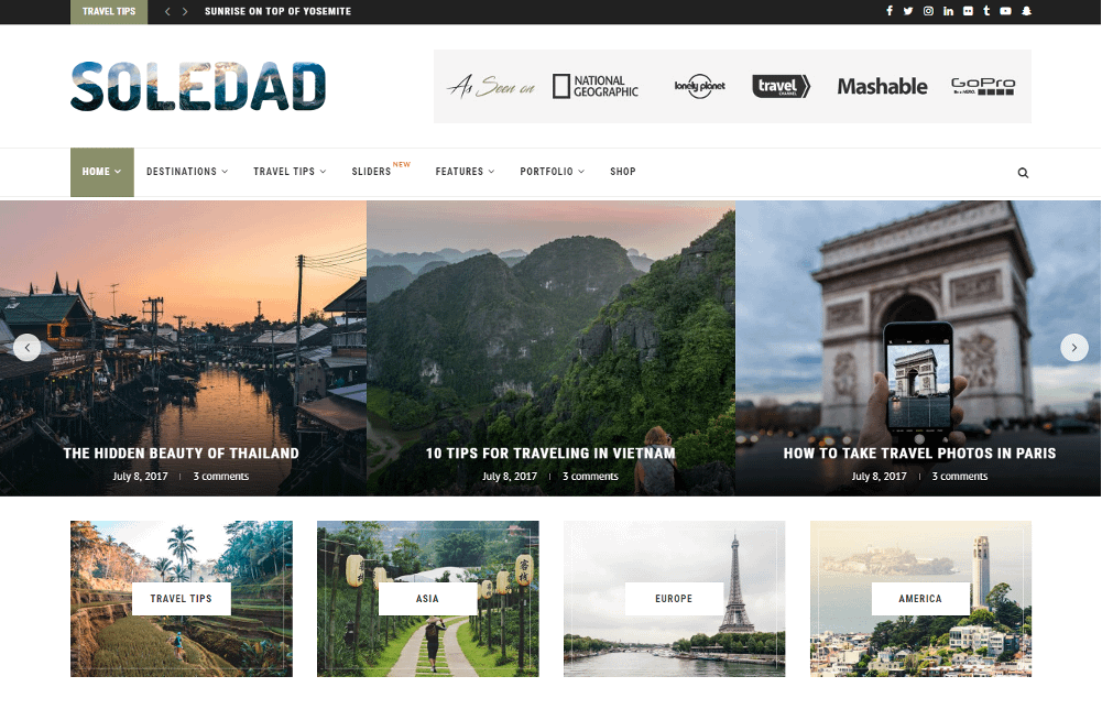 Soledad WordPress theme