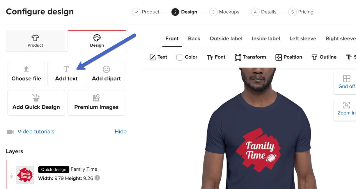 add text for WooCommerce customizable products
