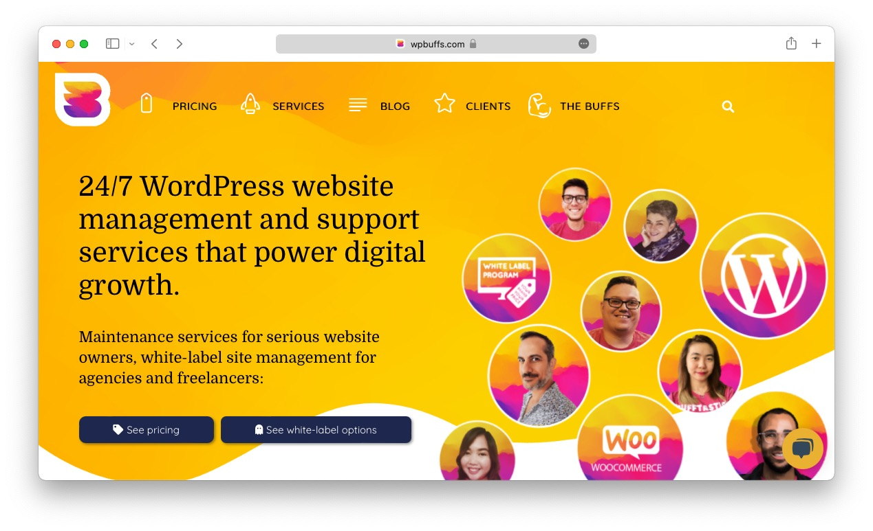 WordPress maintenance service: WP Buffs