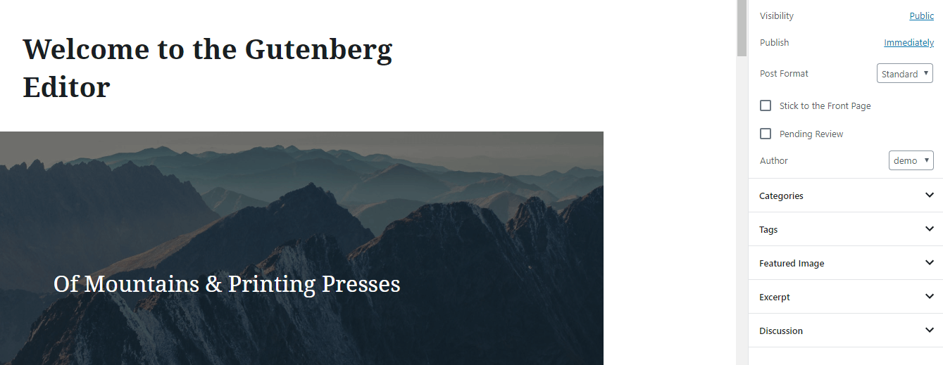 The Gutenberg editor makes starting a news website easy