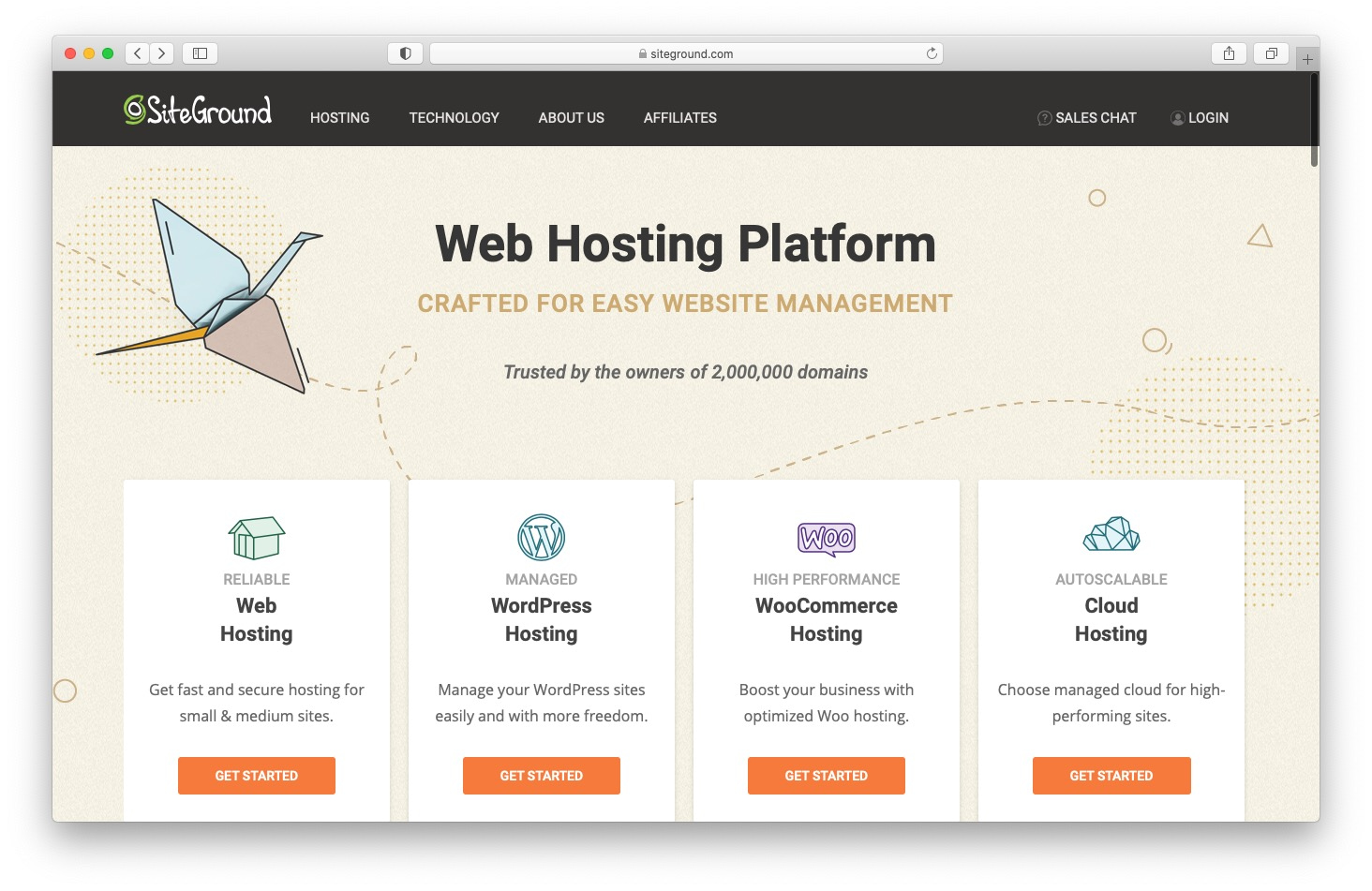 Best web hosting services: SiteGround