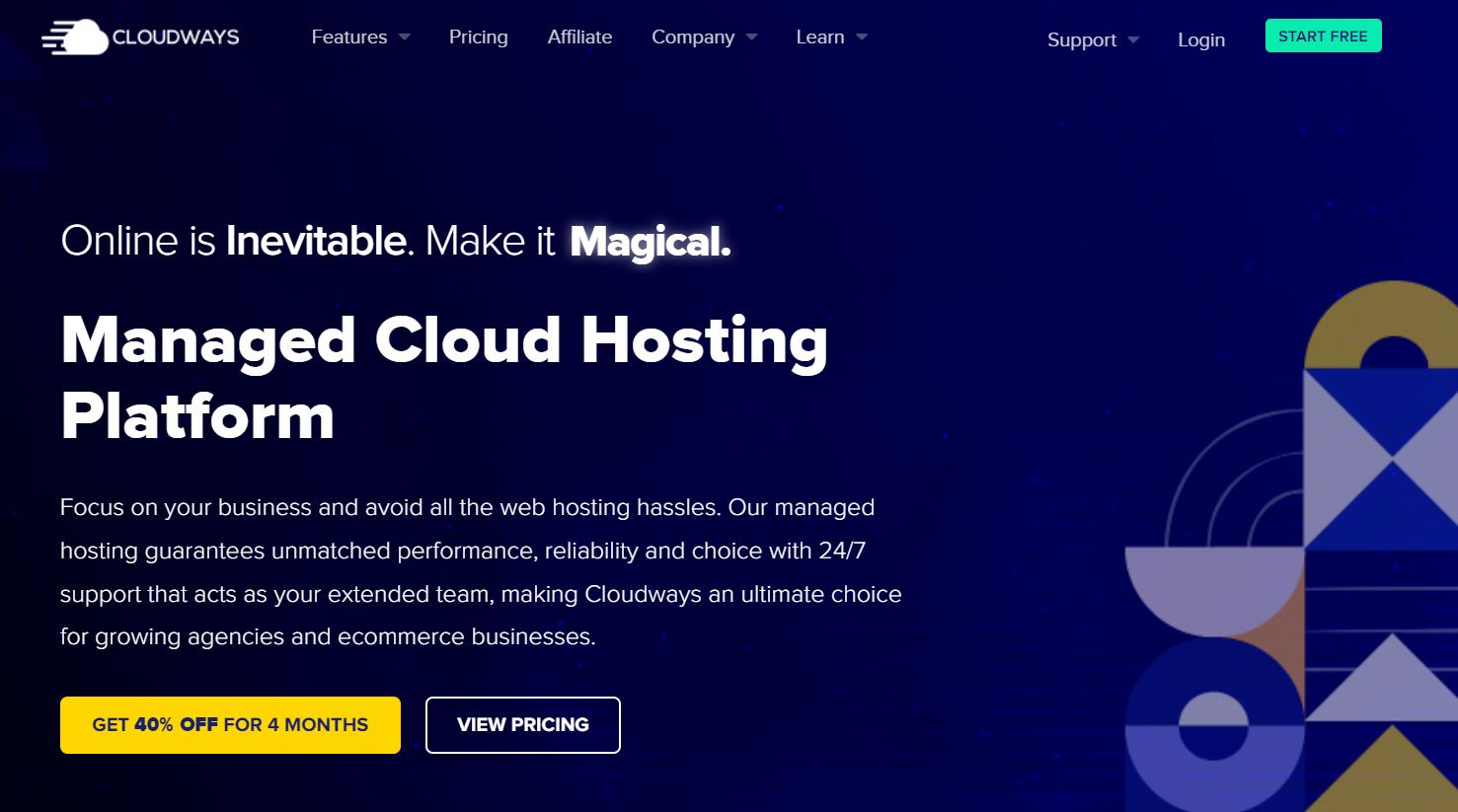 Cloudways' enterprise WordPress hosting